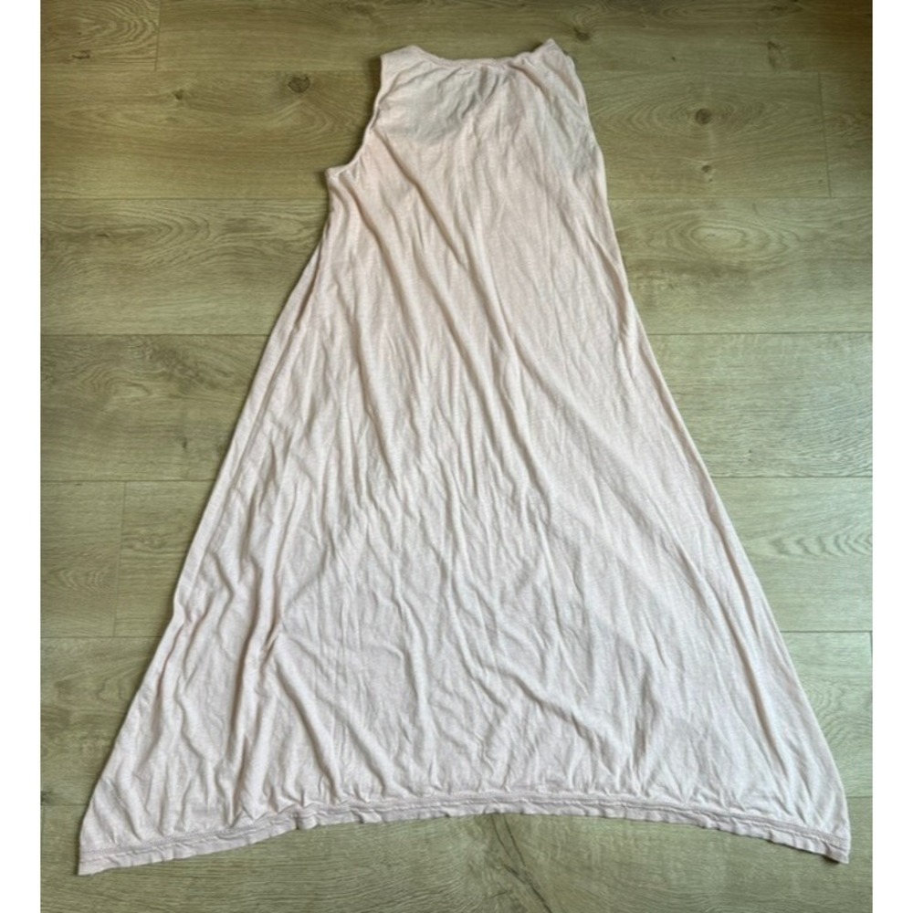 EUC Eileen Fisher sleepwear Garnet Hill nightgown hemstitched v-neck pink sz XS - Picture 10 of 10